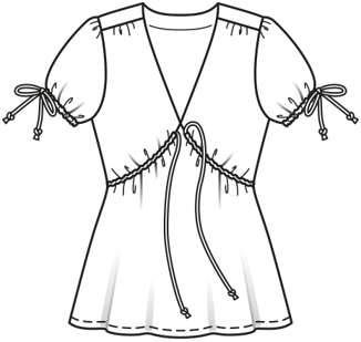 stretchstof shirt 121 | Burda Style 05/19 | PDF naaipatronen