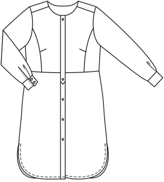 viscose jurk 127 | Burda Style 05/19 | PDF naaipatronen