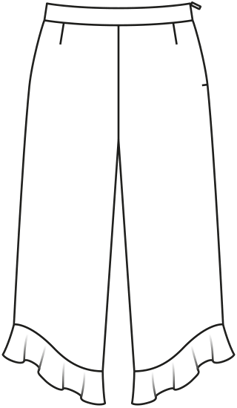Pantalón de crêpe #126 | Burda Style 06/19