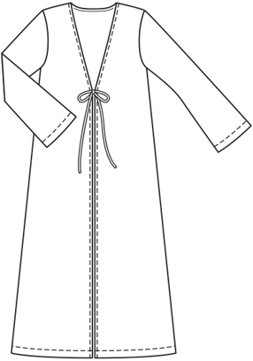 tricotstof lang vest 103 | Burda Style 07/19 | PDF naaipatronen