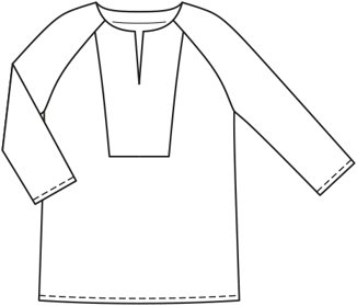 lichte stof tuniek 125 | Burda Style 07/19 | PDF naaipatronen