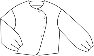 crêpe jasje 110 | Burda Style 08/19 | PDF naaipatronen