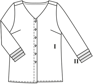 katoen bluse 124 | Burda Style 08/19 | PDF naaipatronen
