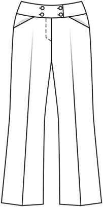 stretchstof broek 103 | Burda Style 09/19 | PDF naaipatronen