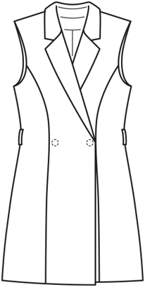 PDF-Symönster - Burda BS2602128 02/26 best of Burda Style 09/19 - Väst - Dam