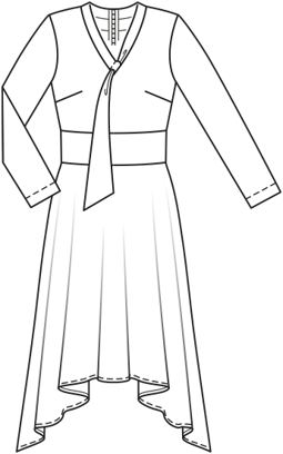 Robe en Viscose 103  A | Burda Style 10/19 | Patron de couture PDF