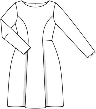 Robe en Laine 109  B | Burda Style 10/19 | Patron de couture PDF
