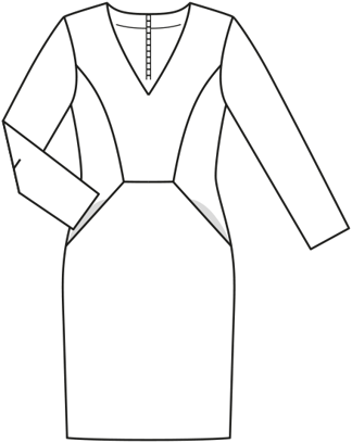 Robe en Crêpe 117 | Burda Style 10/19 | Patron de couture PDF