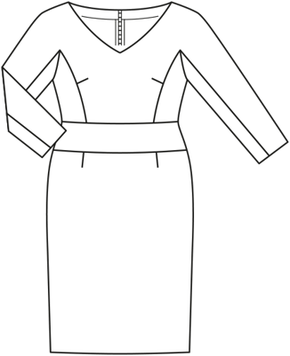 Robe en Satin 125 | Burda Style 12/19 | Patron de couture PDF