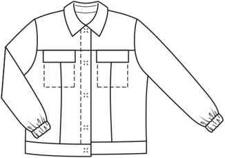 Veste en Jacquard 124  B | Burda Style 01/20 | Patron de couture PDF