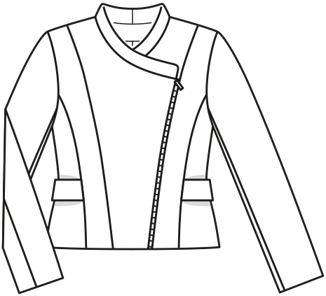Veste en Bouclette 103  B | Burda Style 02/20 | Patron de couture PDF