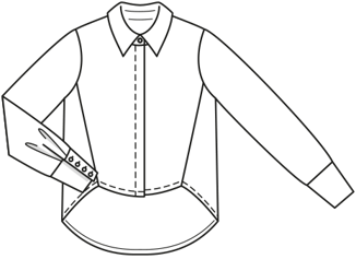 Viscose Blouse 111|Burda Style 02/20 | PDF Sewing Pattern