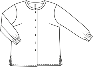 Silk Blouse 128 B|Burda Style 03/20 | PDF Sewing Pattern