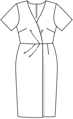 Robe en Laine 119 | Burda Style 04/20 | Patron de couture PDF