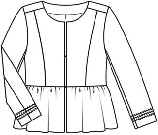 jasje #127 | soepele stof | burda style 04/2020 | PDF naaipatronen