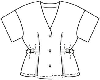 Cotton Blouse 106|Burda Style 05/20 | PDF Sewing Pattern