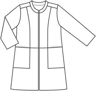 Manteau en Jacquard n°116 | Burda Style 06/20 | Patron de couture PDF