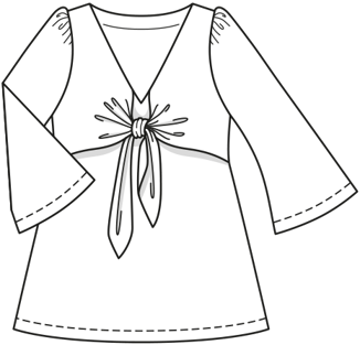 Top de Jersey  #124  B | Burda Style 06/20 | Patrón de costura PDF