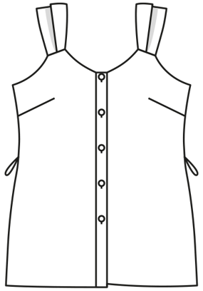 Linen Blouse 126 B|Burda Style 06/20 | PDF Sewing Pattern