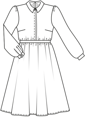 Robe en Viscose n°101 | Burda Style 10/20 | Patron de couture PDF