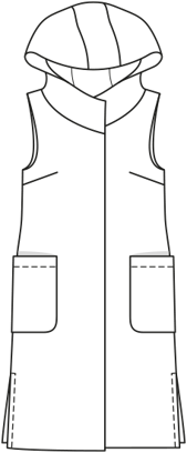 gilet #106  A | wol | burda style 11/2020 | PDF naaipatronen