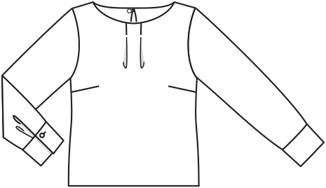 Polyester Blouse 121 | Burda Style 11/20 | PDF Sewing Pattern
