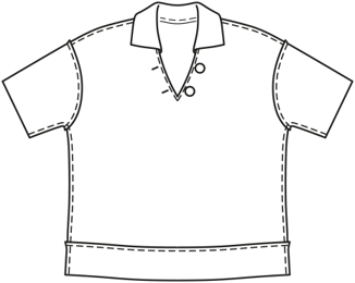 Knit fabric Top 118|Burda Style 12/20 | PDF Sewing Pattern