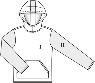 hoodie #131 | tricotstof | burda style 12/2020 | PDF naaipatronen