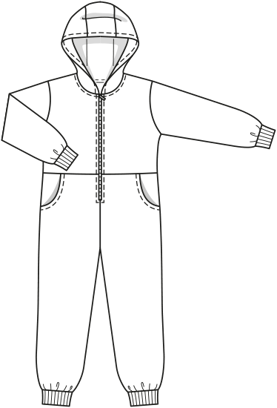 onesie #133  B | tricotstof | burda style 12/2020 | PDF naaipatronen