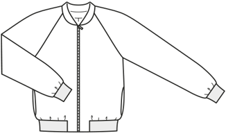 blouson #101  B | polyester | burda style 01/2021 | PDF naaipatronen