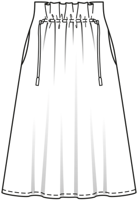 rok #112  A | viscose | burda style 02/2021 | PDF naaipatronen