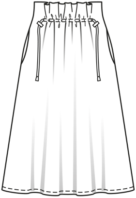 rok #112  B | viscose | burda style 02/2021 | PDF naaipatronen