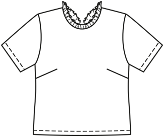 Jersey Blouse 114|Burda Style 02/21 | PDF Sewing Pattern