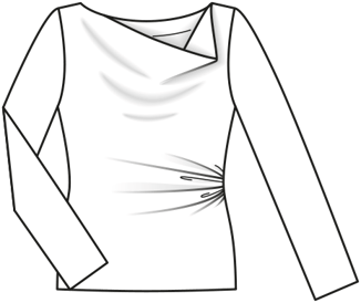 shirt #119 | tricotstof | burda style 02/2021 | PDF naaipatronen
