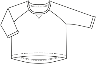 Camiseta en Punto #122 | Burda Style 02/21 | Patrón de costura PDF