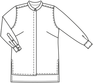 Crepe Blouse 124 A|Burda Style 02/21 | PDF Sewing Pattern