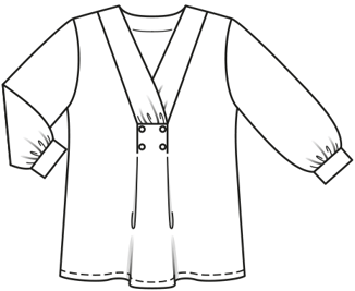 Muslin Blouse 102|Burda Style 3/21 | PDF Sewing Pattern