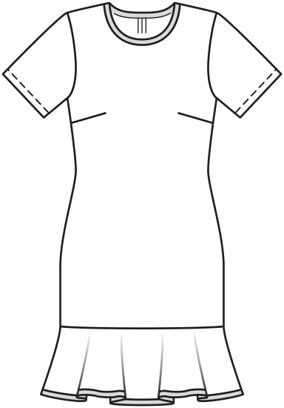 Robe en Jersey n°123 | Burda Style 3/21 | Patron de couture PDF