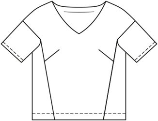 Polyester Blouse 128|Burda Style 3/21 | PDF Sewing Pattern