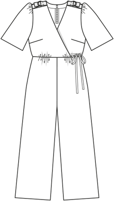 Twill Jumpsuit 131|Burda Style 3/21 | PDF Sewing Pattern