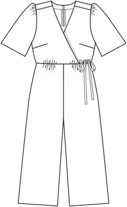 Viscose Jumpsuit 132|Burda Style 3/21 | PDF Sewing Pattern