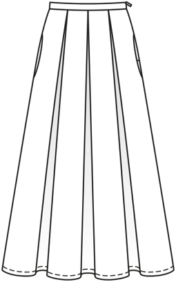rok #109  B | katoen | burda style 04/2021 | PDF naaipatronen