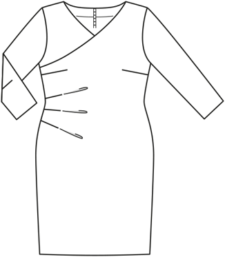 Robe en Tissu extensible n°120 | Burda Style 4/21 | Patron de couture PDF