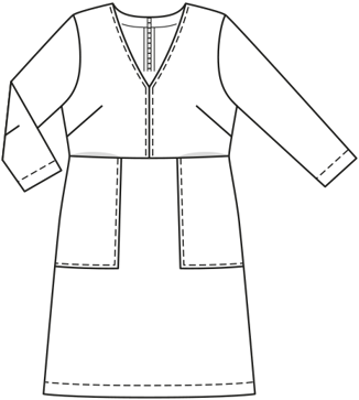 Robe en Denim n°125 | Burda Style 4/21 | Patron de couture PDF