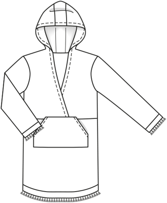 Sudadera en algodón #115 | Burda Style 05/21 | Patrón de costura PDF