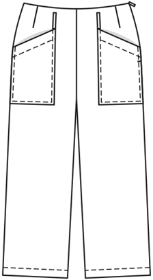 Pantalón en viscosa-twill #126 | Burda Style 05/21 | Patrón de costura PDF