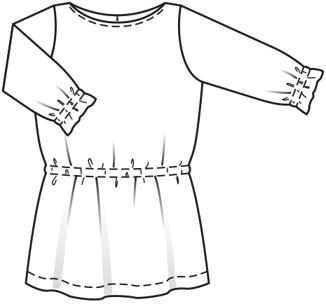 Jersey Dress 128|Burda Style 05/21 | PDF Sewing Pattern