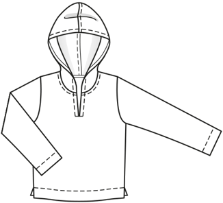 Jersey Hoodie 131|Burda Style 05/21 | PDF Sewing Pattern