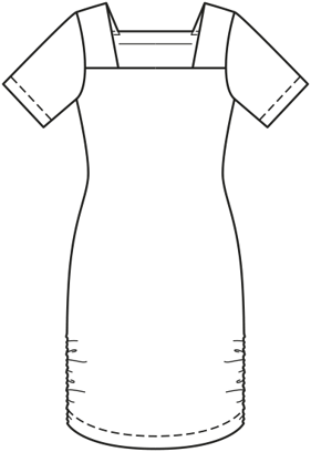 Robe en Jersey n°108 | Burda Style 6/21 | Patron de couture PDF