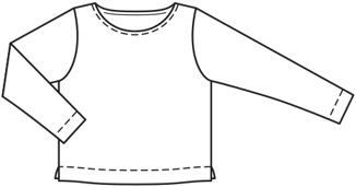 shirt #129 | tricotstof | burda style 07/2021 | PDF naaipatronen